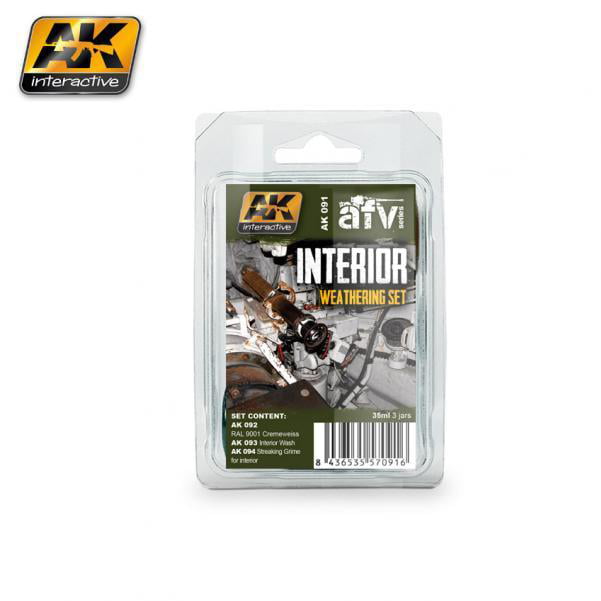 AK WEATHERING INTERIOR WEATHERING SET AK-091
