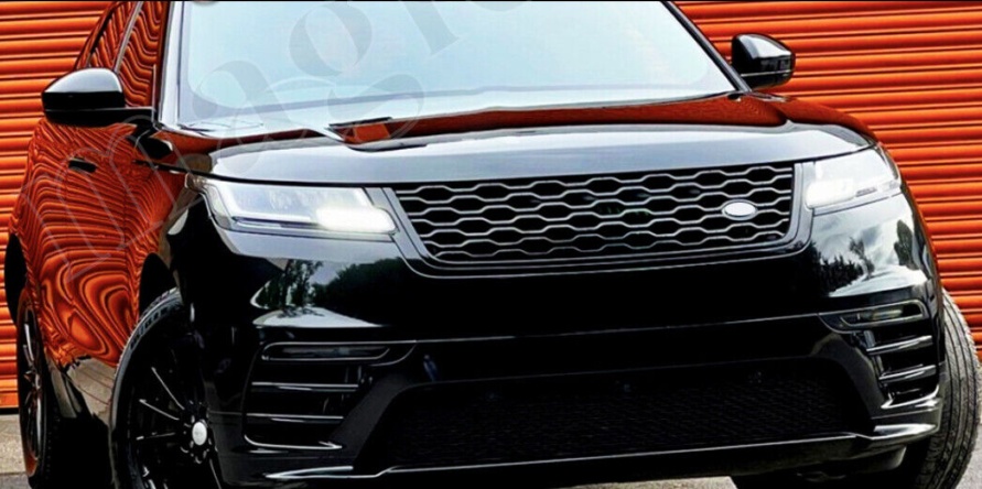Front Grille Gloss Black Dynamic Style For Range Rover Velar Gloss Black 2017-on