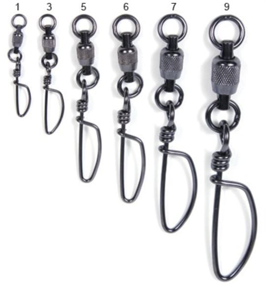 Sea Striker BBSS6-3PK Ball Bearing Coastlock Snap Swivel 3Ct 175Lb