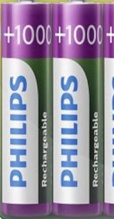 PHILIPS AAA Batteries - HR03 Rechargeable Batteries - NiMH 1.2V - 500 Recharges - Image 4