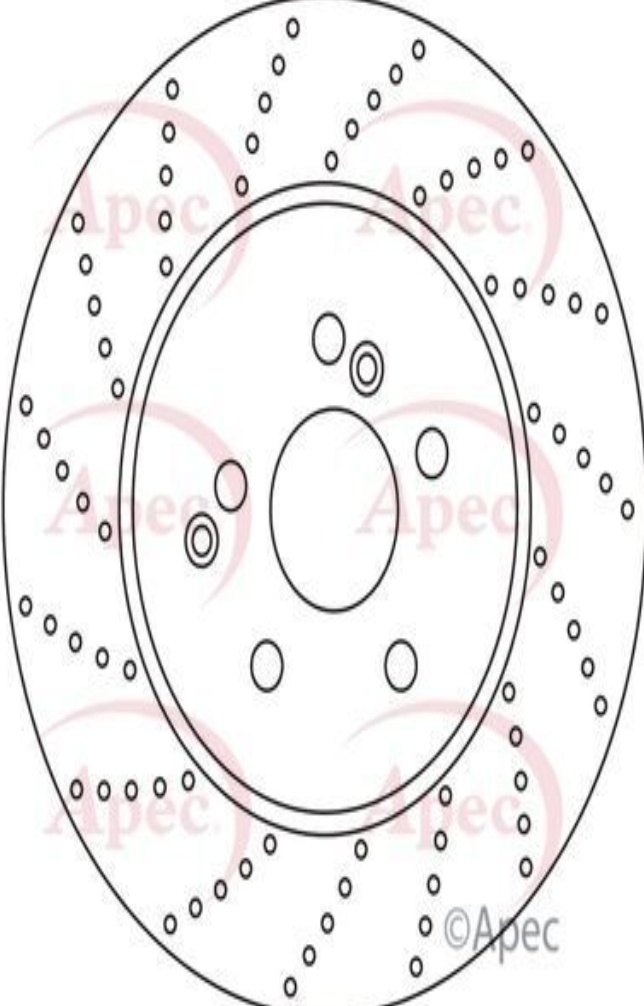 Brake Disc Front Replacement DSK2684 Fits Mercedes-Benz C-Class S-Class SLC APEC