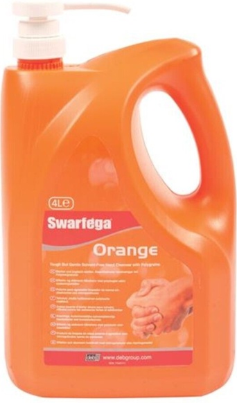 SOR4LMP Natural Orange With Built In Pump Hand Cleaner 4L 4 Litre By Swarfega - Image 2