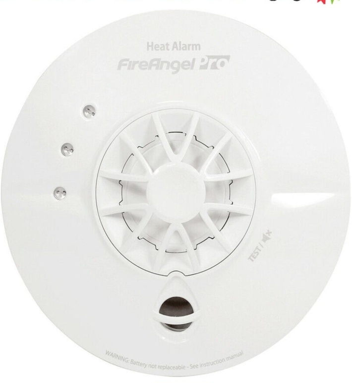 FireAngel Pro Connected Wireless Mains Interlink Heat Alarm FP1740W2-R