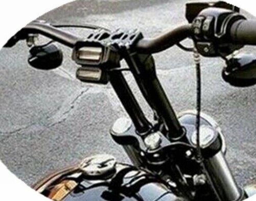 10"" Rise Handlebar Riser For Harley Dyna Softail Sportster XL883 XLH1200 1"" Bars
