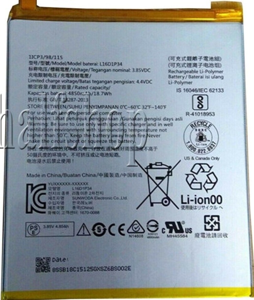For Lenovo Tab E10 10"" TB-X104F ZA470006US Tab 4 8 TB-8504F Battery L16D1P34