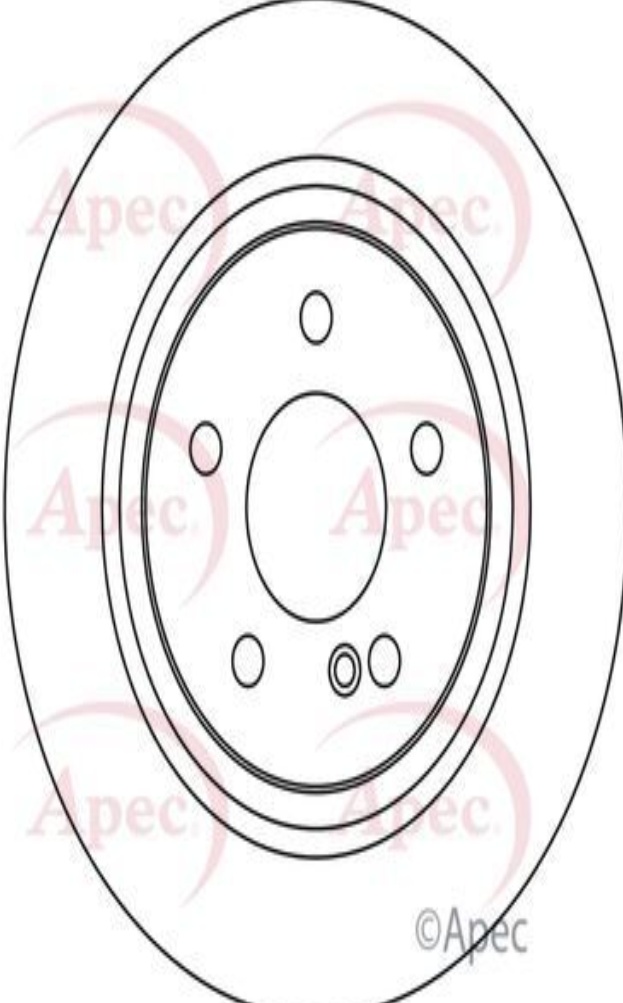 Brake Disc Rear Solid Braking Fits Mercedes-Benz CLS E-Class APEC DSK2194