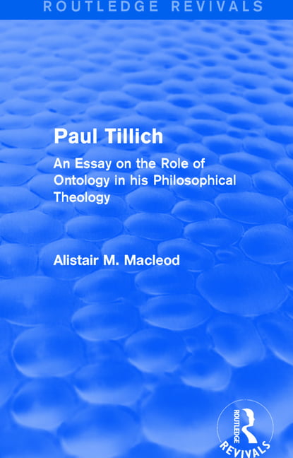 Routledge Revivals: Paul Tillich (1973) by Alistair Macleod - 9781138091023