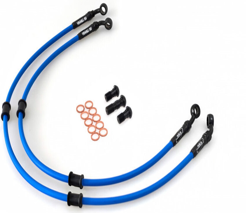 AS3 VENHILL FRONT BRAKE LINES HOSES RACE for SUZUKI GSXR 750 SRAD 1996-1999