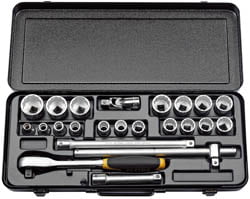 Draper 50649 Elora Imperial Socket Set 1/2"" Sq Dr (23 Piece)