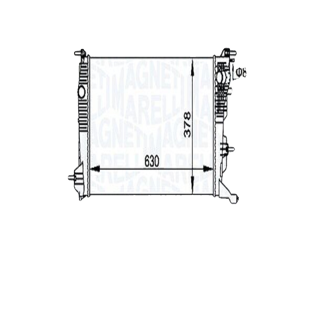 MAGNETI MARELLI 350213158300 Radiator, engine cooling for RENAULT