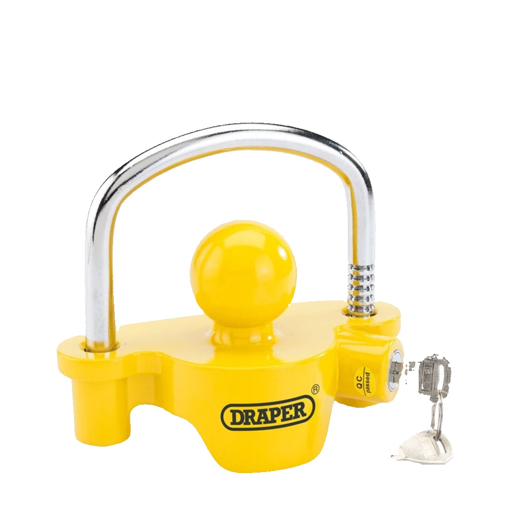 Draper 99663 Heavy Duty Ball Tow Hitch Lock for Towing Caravans Trailers Boats