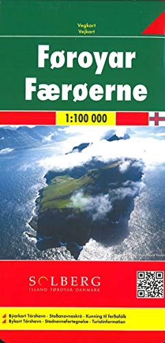 Faroe Islands Road Map 1:100 000