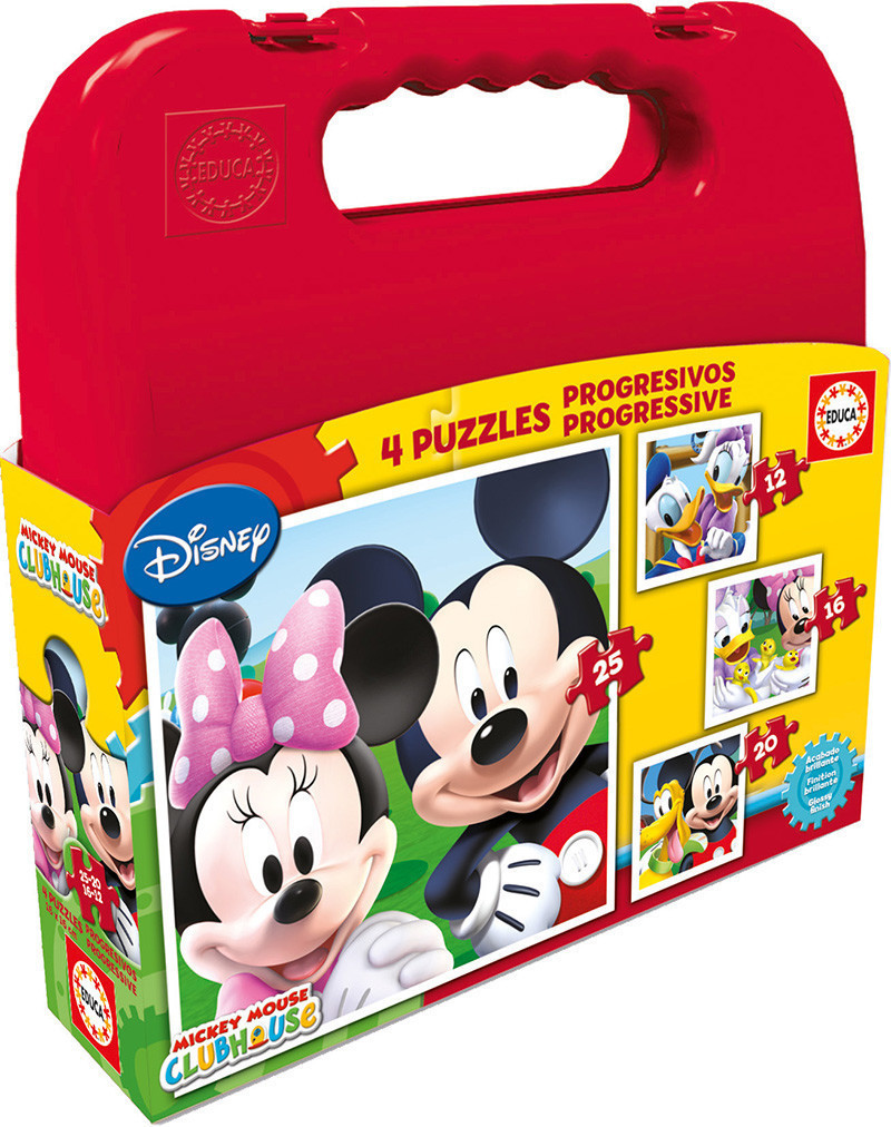 Educa 4 Jigsaw Puzzles - Mickey Mouse Club House
