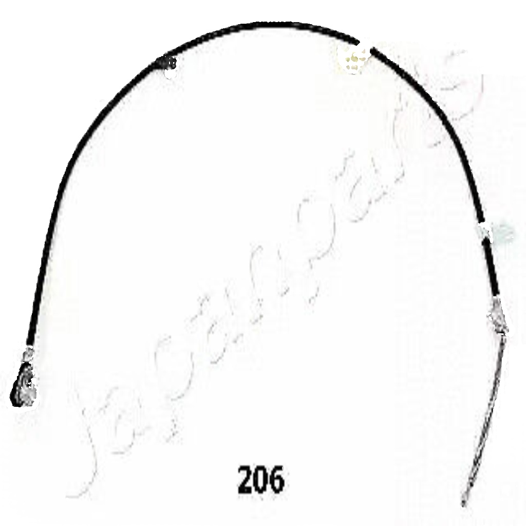 Left JAPANPARTS BC-206 Cable, parking brake for TOYOTA