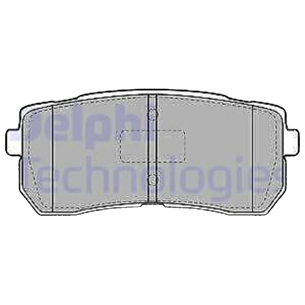 LP2095 DELPHI Brake Pad Set, disc brake for HYUNDAI,KIA