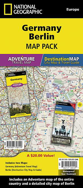 Germany, Berlin Map Pack National Geographic City Destination Map Pack