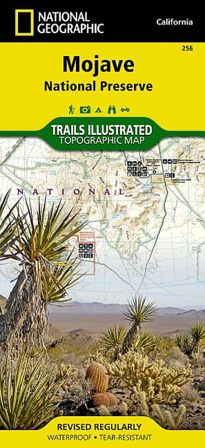 Mojave National Preserve Map Trails illustrated national geographic