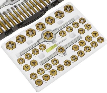 Sealey AK3086HIM Metric & SAE/Imperial Hexagonal Tap & Die Set 86pc