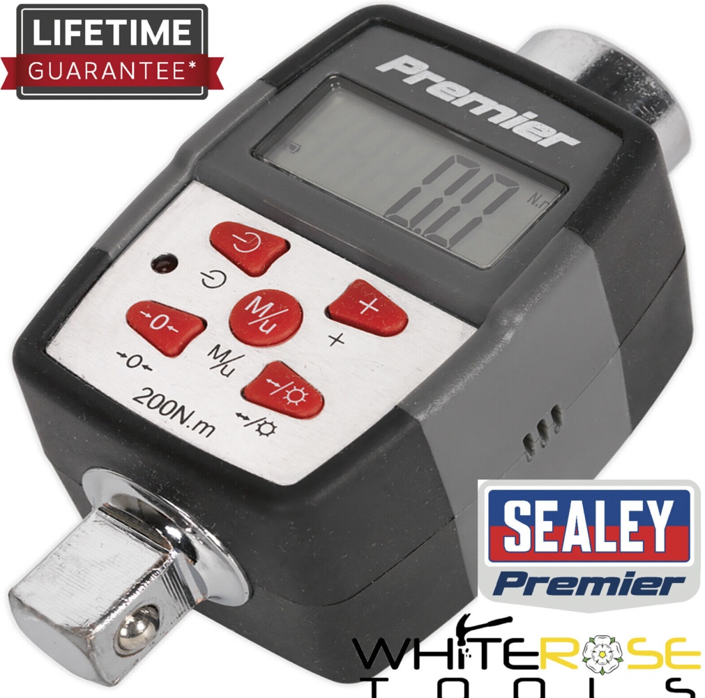 Sealey STW291 Premier Digital Torque Adaptor with Angle Function Digital 1
