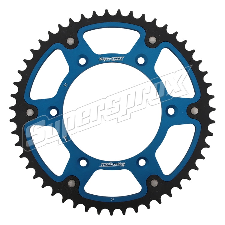 Free Shipping Supersprox Stealth Blue 51 D Motorcycle Parts Accessories
