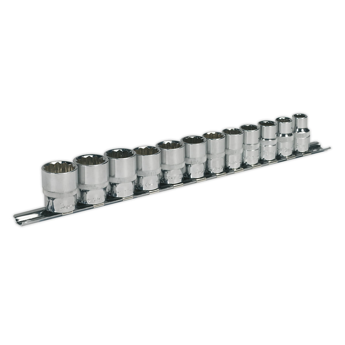 AK2682 Socket Set 12pc 3/8""Sq Drive 12pt WallDrive® Metric Sealey Premier