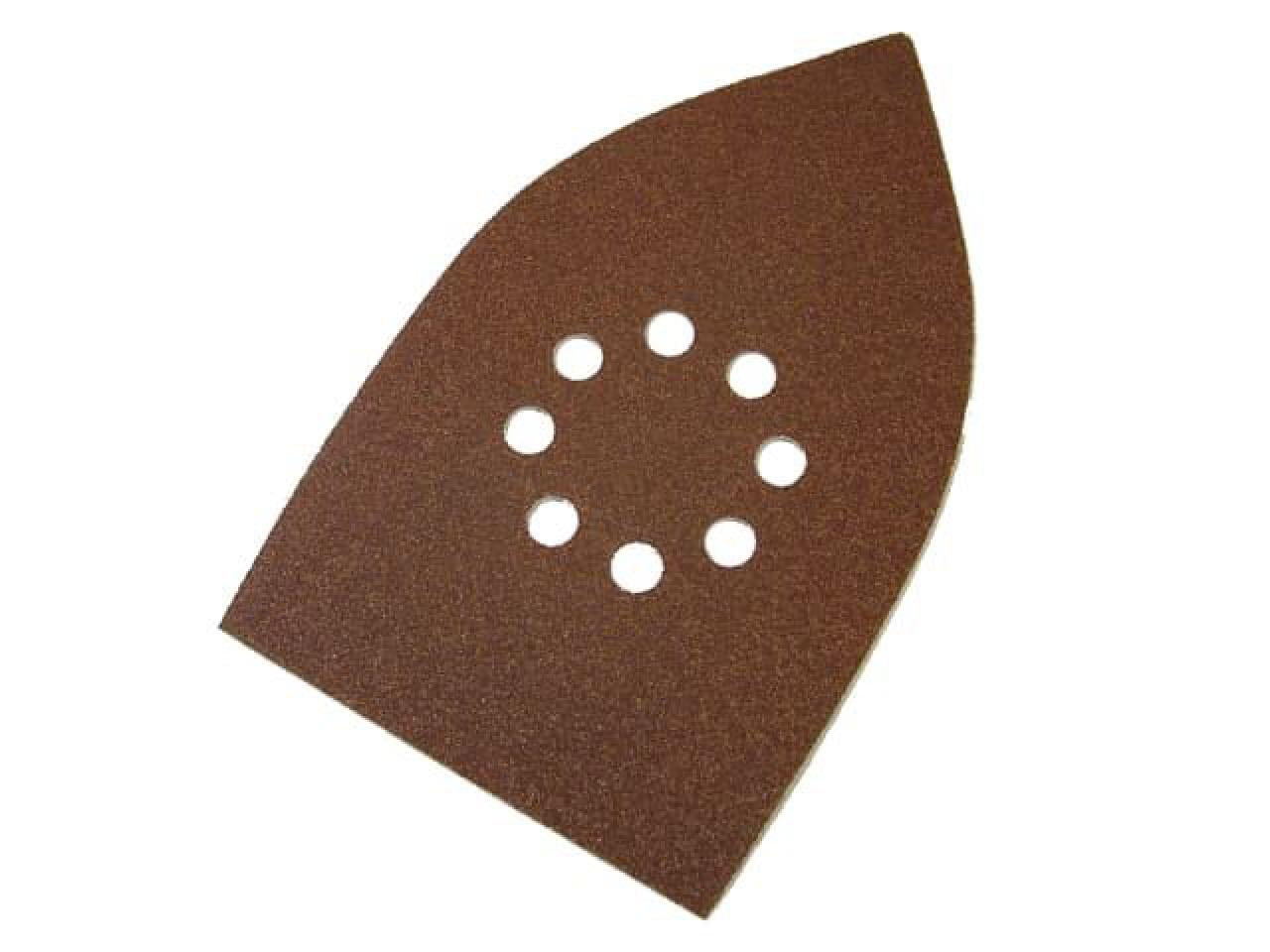 Faithfull Multi-Sander Sheets Hook & Loop Medium Grit (Pack 5) FAIAOMULTIM