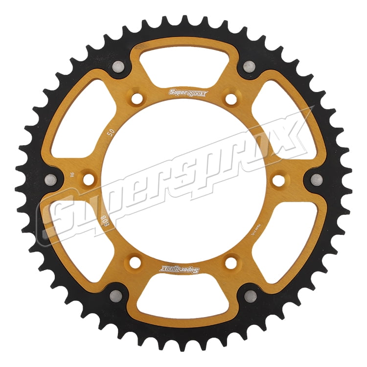 Supersprox Stealth Gold 50 D Crown For Motorcycle Parts Accessories