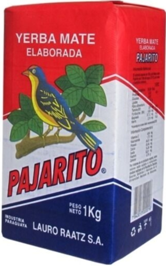 Y22 YERBA MATE PAJARITO TRADICIONAL 1KG TEA PARAGUAY