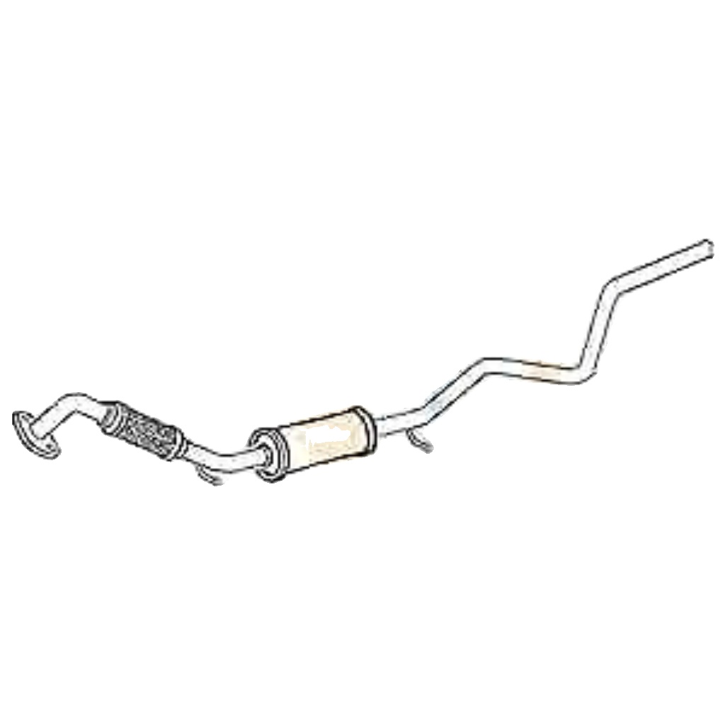 Klarius box with centre pipe fits Ford 2 fiesta fusion 1.6 01-08 FE871D