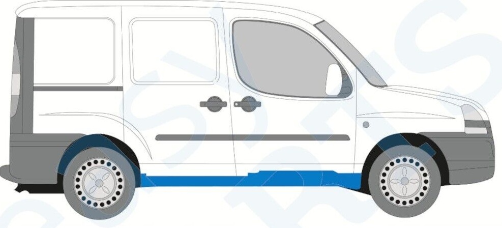 FIAT DOBLO 2001-2010 FULL SILL REPAIR PANEL / PAIR