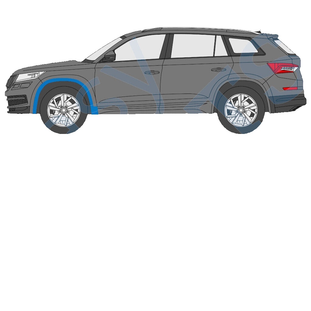 SKODA KODIAQ 2016- FRONT WHEEL ARCH COVER TRIM / LEFT