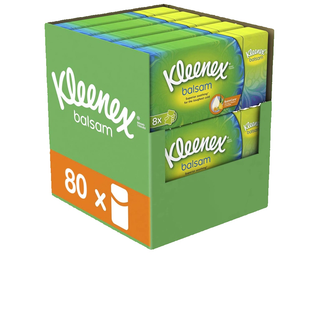 Kleenex Tissue Balsam or Ultra Soft Pocket Tissues 8pk - 10x, 20x, or 30x Boxes