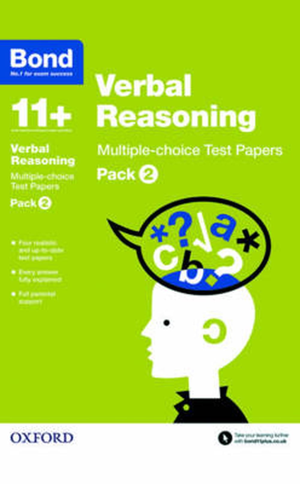 Bond 11+: Verbal Reasoning: Multiple-choice Test Papers: For 11+ GL assessment and Entrance Exams