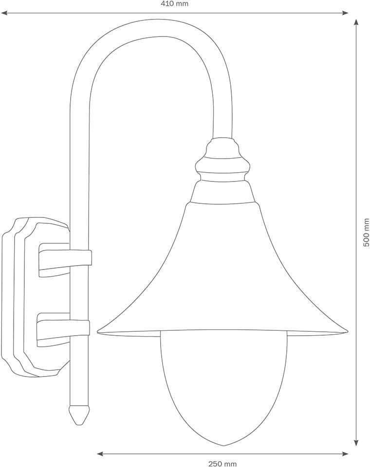 Außenwandleuchte Miranda, weiß