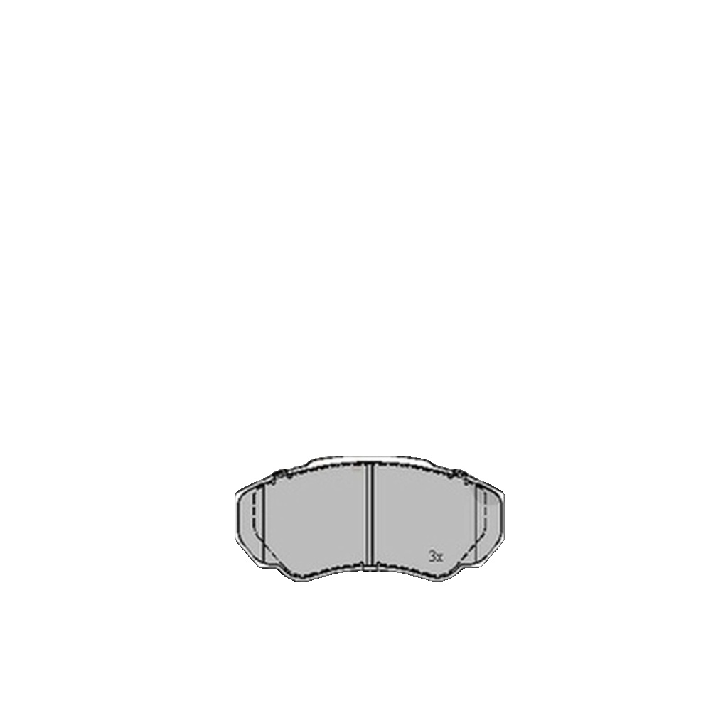 Brake Pads Set Front ADB11040 Allied Nippon 4252.42 4252.43 4254.58 E172133