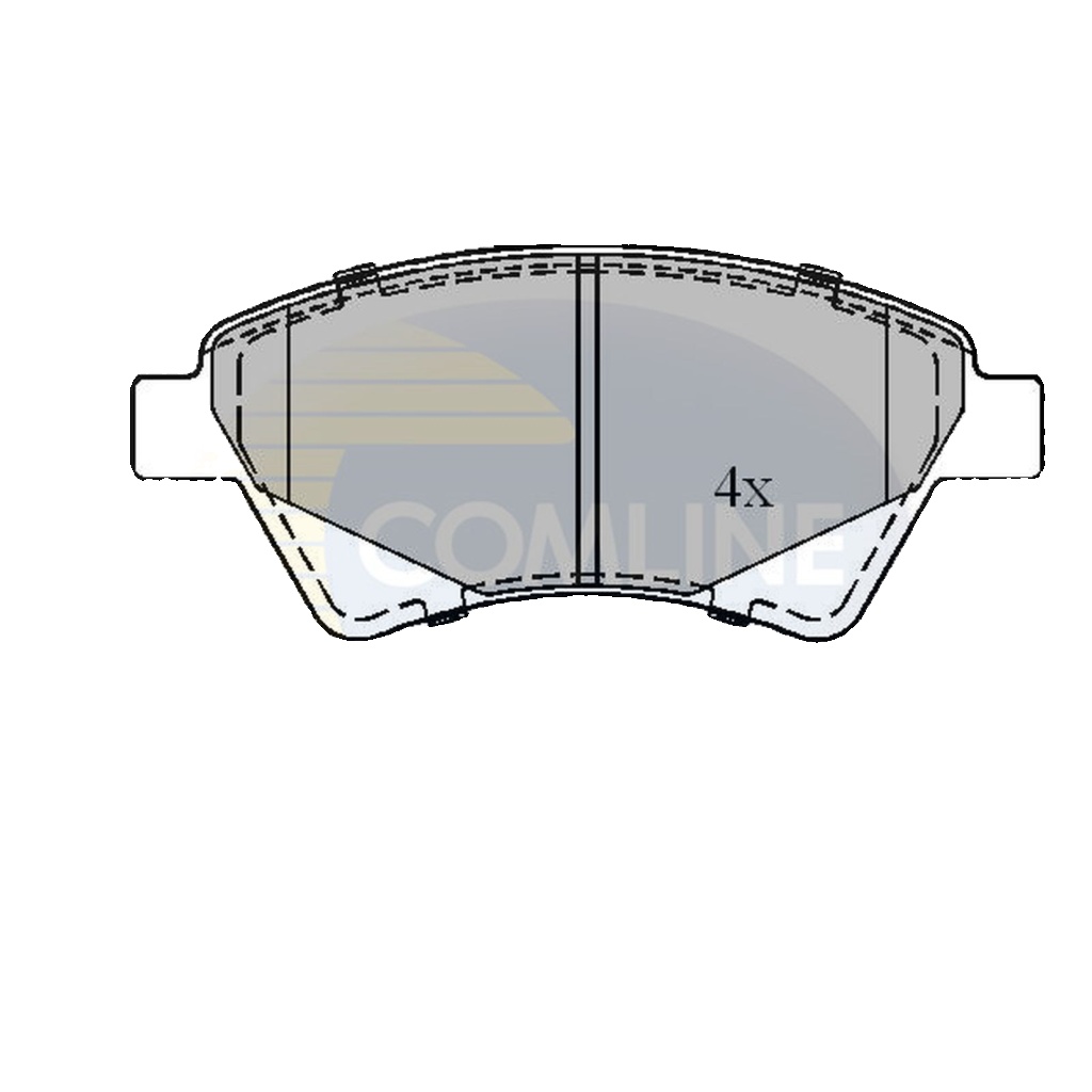 Front COMLINE CBP01160 Brake Pad Set, disc brake for RENAULT