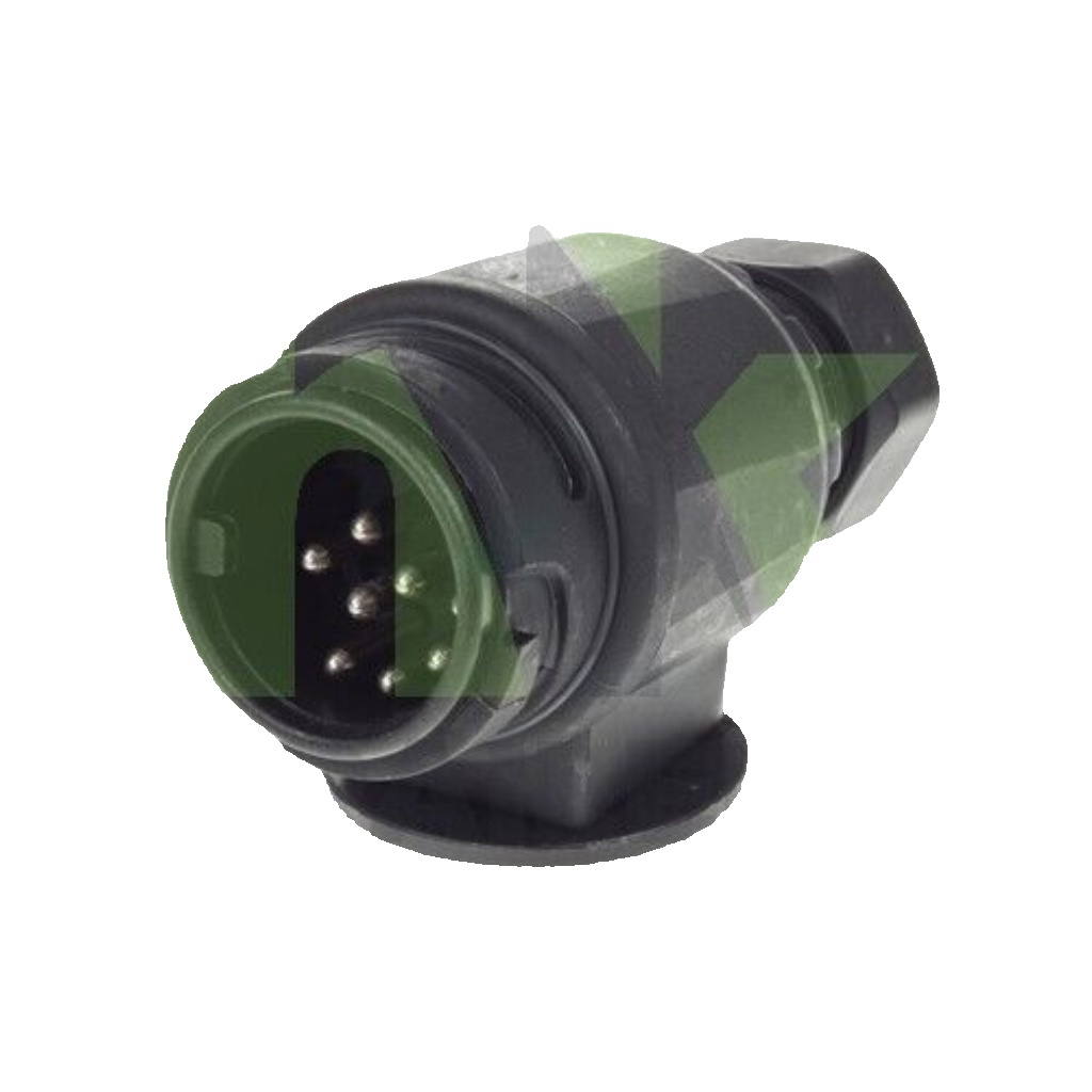 8 Pin (13pin) Trailer Plug, European, New Type Plug, 12V, Maypole, Ifor Williams