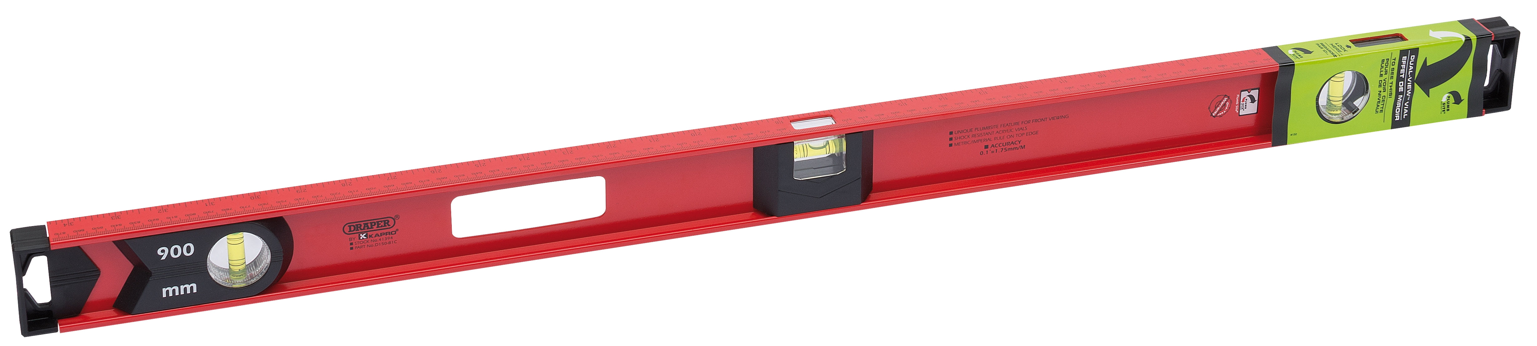 Draper 41394 I-Beam Spirit Level 900mm