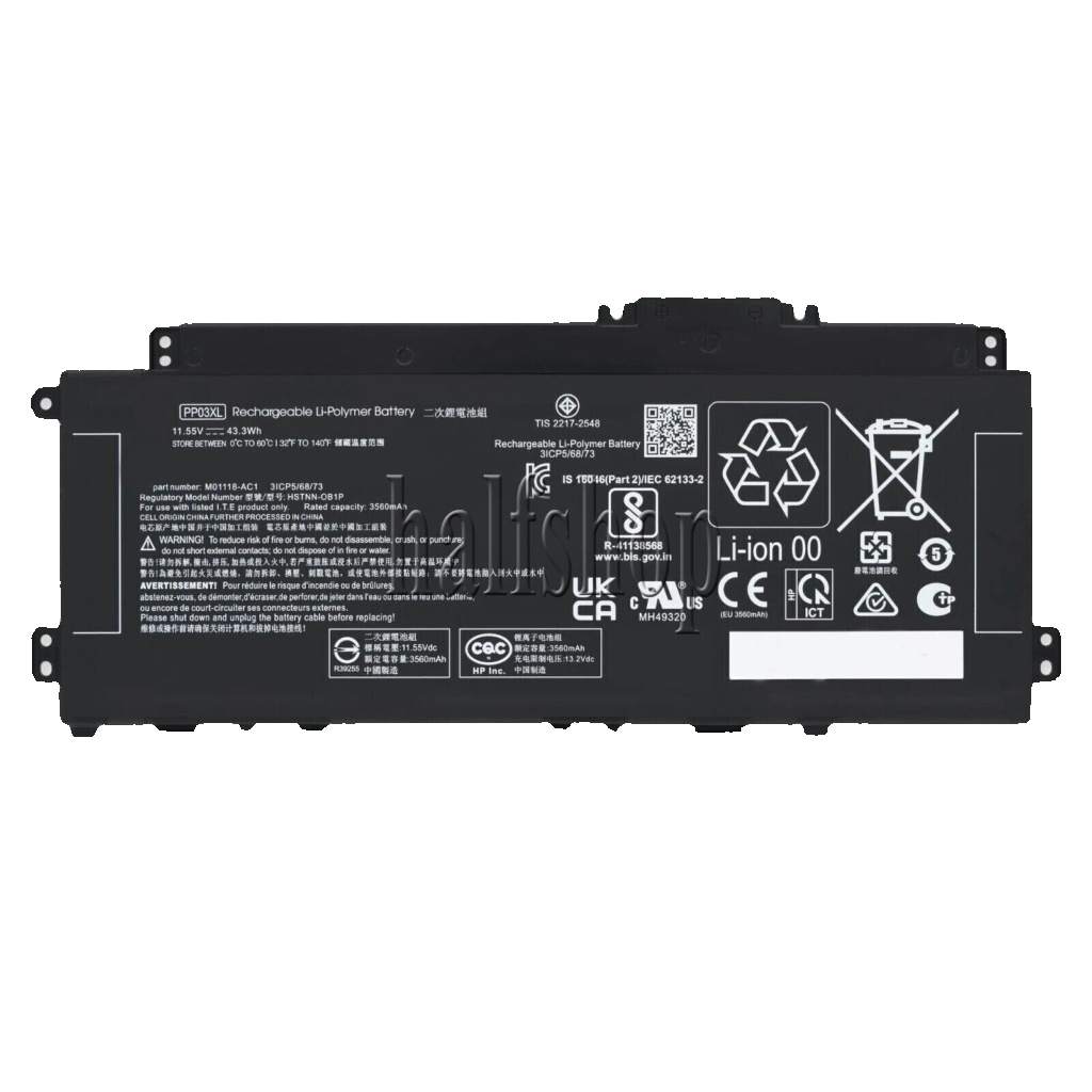 PP03XL new Battery for HP Pavilion 13-BB 14-DV 14-DK 15-EH 14M-DW HSTNN-LB8S