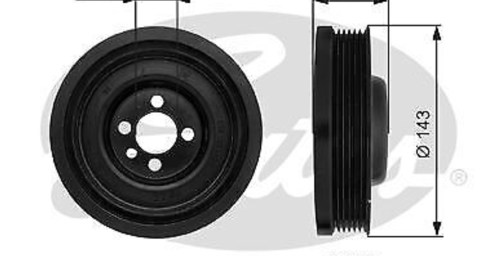 Gates Torsional Vibration Damper - TVD1040