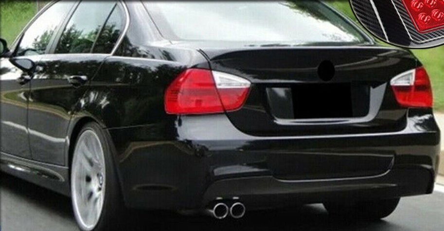 REAR DIFFUSER BUMPER FOR BMW E90 E91 05-11 3 SERIES TWIN PIPES BODY KIT F1 STYLE