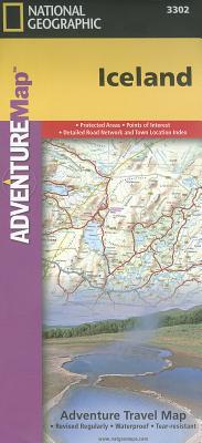 Iceland Map National Geographic Adventure Map
