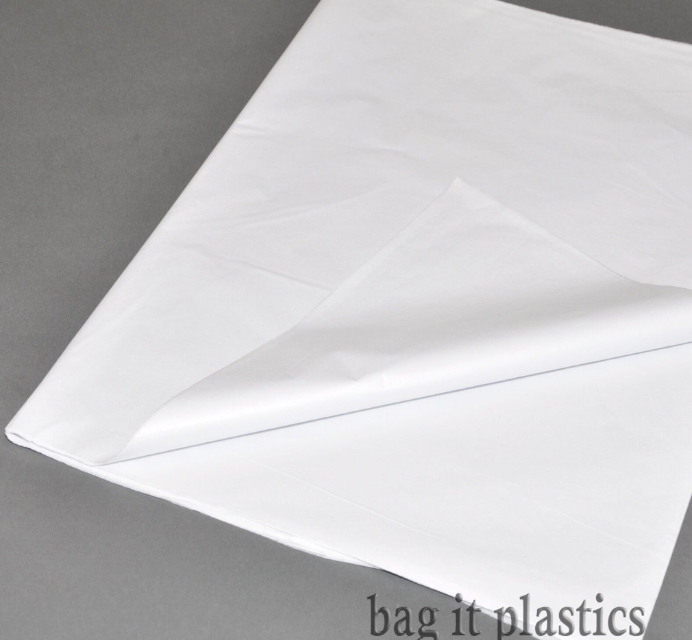 TISSUE PAPER x 500 SHEETS WHITE ACID FREE WRAPPING 18"" x 28"" / 450mm x 700mm