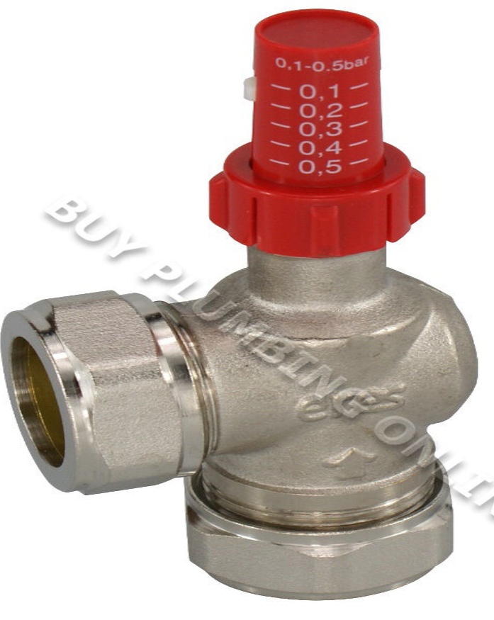 Altecnic Eres 22mm automatic bypass valve angled ER-22MMANGBI