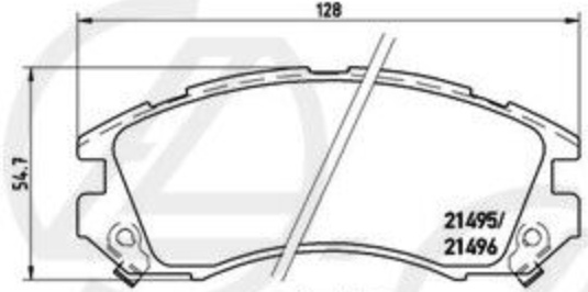 Brake pads P 78 004 BREMBO for SUBARU LEGACY   LEGACY   Estate IMPREZA Saloon