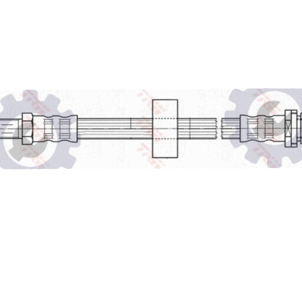 Rear TRW-OE PHB414 Brake Hose for FORD,FORD AUSTRALIA