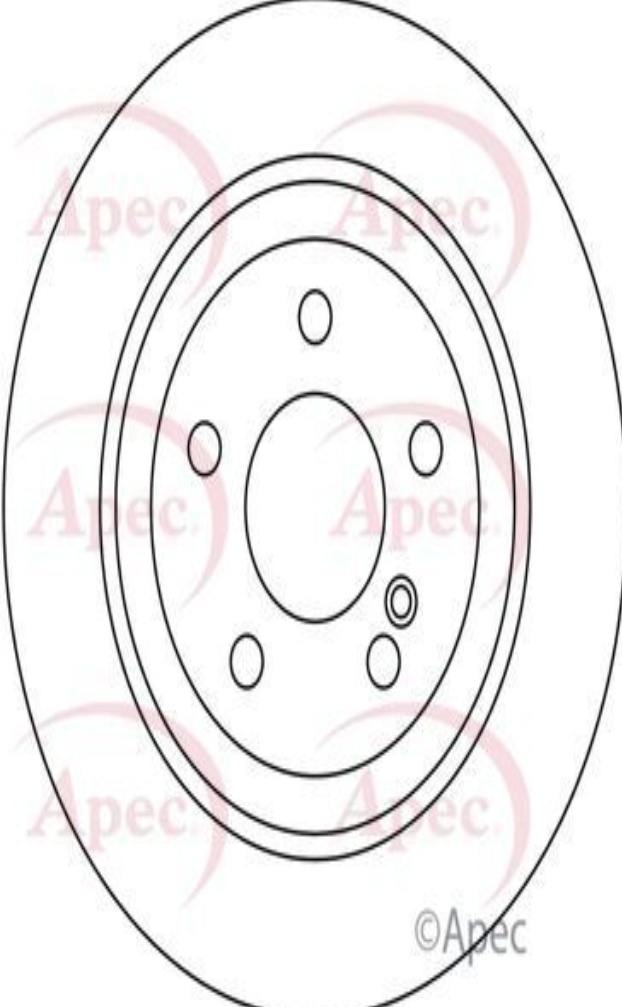 Apec Brake Disc Rear Single 0004230912 2114230912 A0004230912 DSK2193