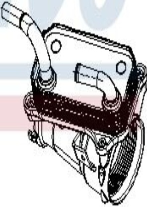 NISSENS-OE 91317 Oil Cooler, engine oil for MERCEDES-BENZ