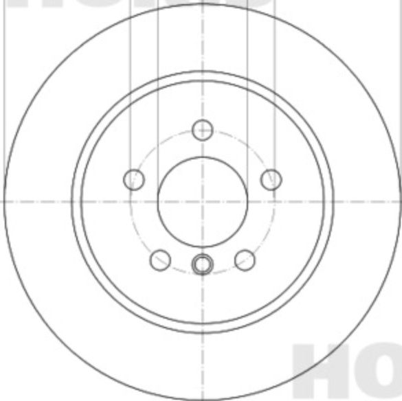 HELLA 8DD 355 120-671 BRAKE DISC Rear (PAIR)