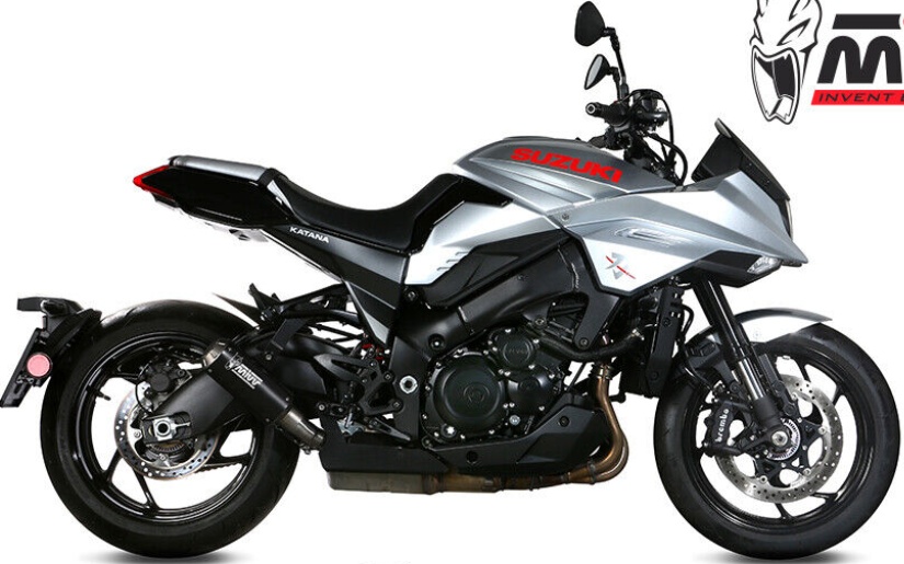 Mivv Exhaust Muffler MK3 Black Inox kat SUZUKI GSX-S 1000 KATANA 2019 > 2023